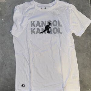 Kangol White Short Sleeve Tee with Logo